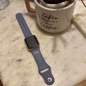 Apple Series 1 rose gold watch 38mm aluminum case